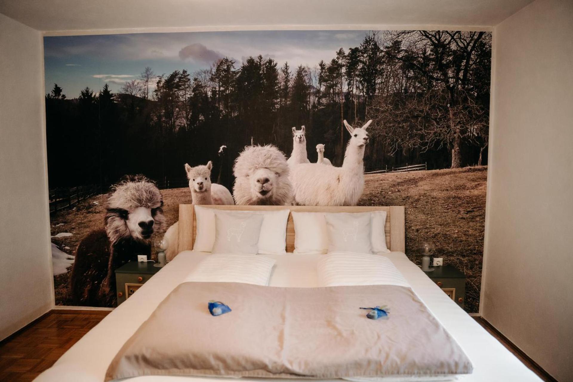 Alpakas, Lamas Und Rentiere Zum Gruenen See Grossdorf  Buitenkant foto